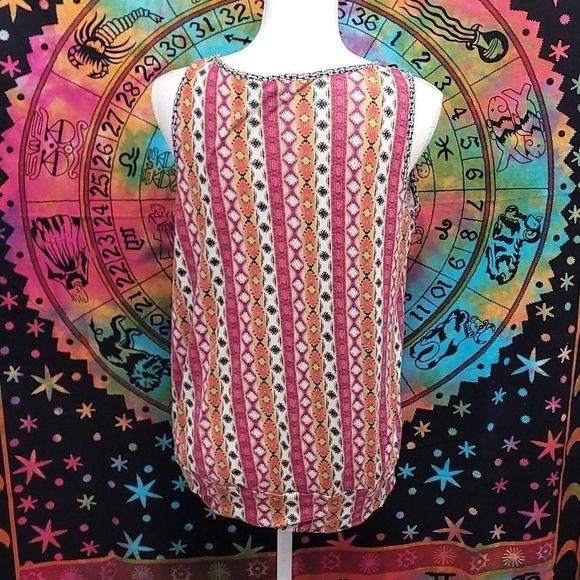 Daisy Fuentes | Pattern Print Blouse |Size: L - Picture 3 of 6